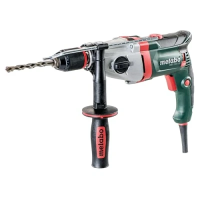 Imagen de Metabo Taladro 600784500 sbev 1100 2 S Mandril de fijación rápida Futuro Plus, mando, bisagra, maletín, VTC electrónica onda completa/derecha e izquierda (1100 W/42 Nm/Velocidad 0 3100/min)