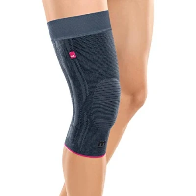 Imagen de medi Genumedi Rodillera unisex Plata Talla V Vendaje para compresión de tejidos blandos Se puede llevar por ambos lados