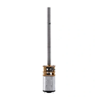 Imagen de 12V DC N20 40RPM Motor Eléctrico de Reducción Tornillo Reversible Caja Engranajes Rosca Larga
