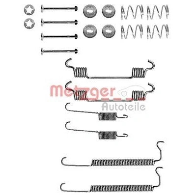 Imagen de METZGER 105 0849 Juego de accesorios, zapatas freno CHEVROLET: Aveo Hatchback, Kalos / Berlina, DAEWOO: Hatchback