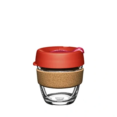Imagen de KeepCup Brew Cork, Taza de vidrio reutilizable, Pequeña 8 oz/227 ml, Daybreak