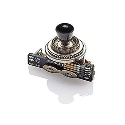 Imagen de EMG Pickups »3 WAY B289 TOGGLE SWITCH black KNOB« Selector de pickup para guitarras eléctricas Gibson™ Style 2 cables conexión (corto/largo) Botón