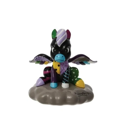 Imagen de Enesco Disney Britto Fantasia Angry Pegasus Sitting on Cloud Figura en Miniatura, 8.3 cm, Multicolor