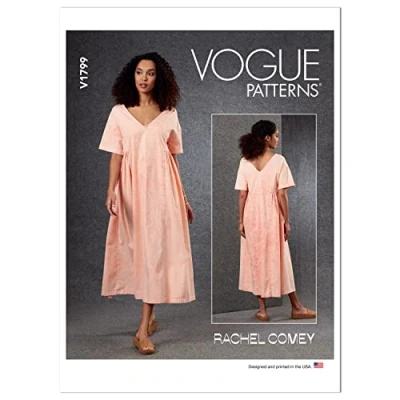 Imagen de Vogue Patterns V1799Y Patrones de Costura para Vestido Mujer (Tallas, Papel, XS S M