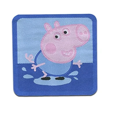 Imagen de Peppa Pig &#039;George Agua&#039; Parches termoadhesivos bordados aplique para ropa, tamaño: 5,8 x 5,6 cm