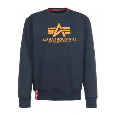 Imagen de Alpha Industries Sudadera, Hombre, Talla: XS, New navy/wheat