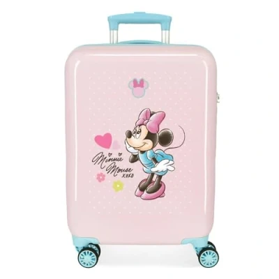 Imagen de Disney Joumma Minnie Imagine Maleta de Cabina Rosa 38x55x20 cms Rígida ABS Cierre combinación Lateral 34L 2 kgs 4 Ruedas Equipaje Mano