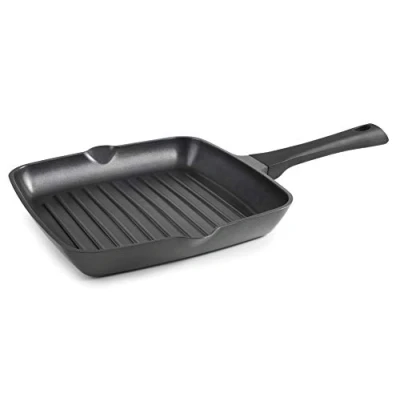Imagen de Lacor ASADOR ALU.Fund.28X28 Grill Titanium Pro con Antiadherente, Aluminio, 28x28 cm, 1 Liter, Multicolour