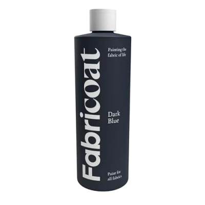 Imagen de Pintura para telas Fabricoat Restaura o cambia el color de cualquier tela Pinta directamente sobre la Transforma cosa Sofás, pantallas lámparas (500 ml, azul oscuro)