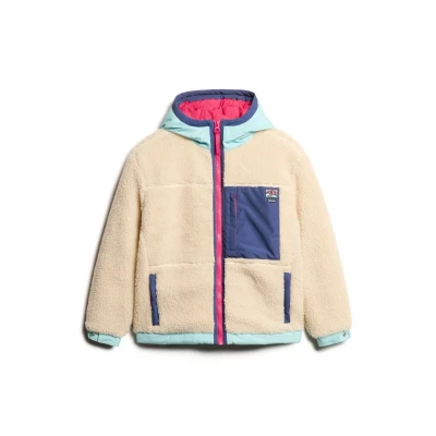 Imagen de Superdry Vintage Hooded Forro polar, Mujer, Talla: 38, ecru