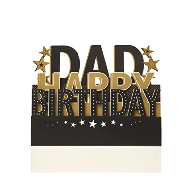 Imagen de UK Greetings Tarjeta de cumpleaños para papá, diseño desplegable 3D
