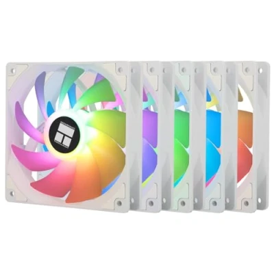 Imagen de Thermalright TL C12CW S X5 Ventilador de refrigeración para CPU (120 mm, ARGB, silencioso, con rodamientos FDB, hasta 1550 rpm, 5 ventiladores)