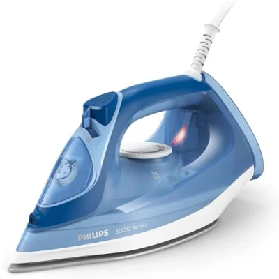 Imagen de Plancha de Vapor Philips DST3031/20, Golpe hasta 180 g, vertical, Calc Clean integrado, Azul