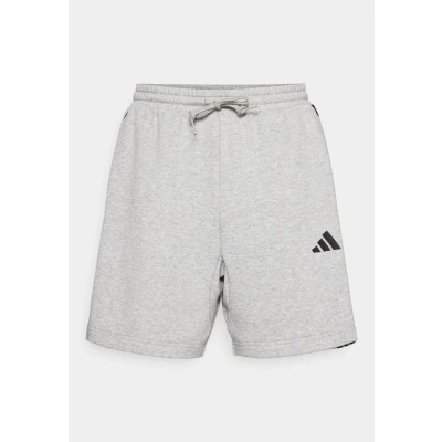 Imagen de adidas Hombre Essential Three Stripes French Terry Short, Medium Grey Heather/Black, 3XL