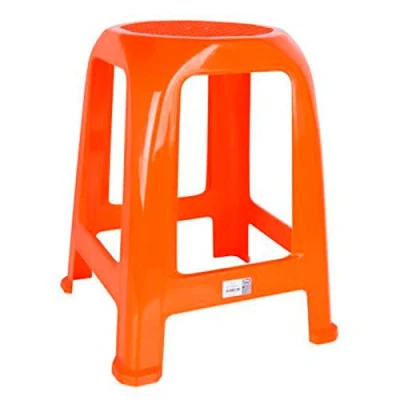 Imagen de AC Taburete Fabricado en PVC, Multiusos de plástico Resistente y Duradero. Ideal para el hogar, Clases, o Trabajo. 47 x 26 cm. Color Aleatorio.