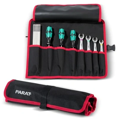 Imagen de Parat 5990826991 Bolsa para herramientas (8 compartimentos, nailon, con cierre de ranura, 41 x 33 0,5 cm, sin contenido)