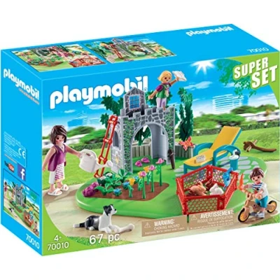 Imagen de PLAYMOBIL 70010 Super Set Familia jardín, Multicolor (70010)