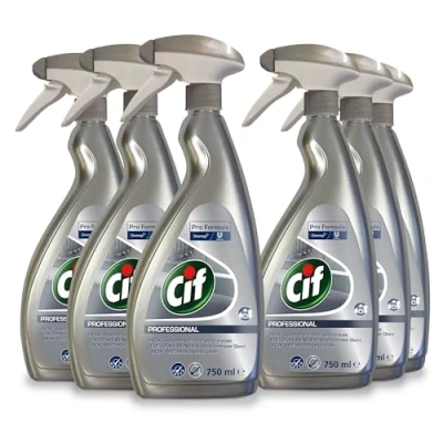 Imagen de Cif Acero inoxidable profesional Juego de 6 unidades 750 ml