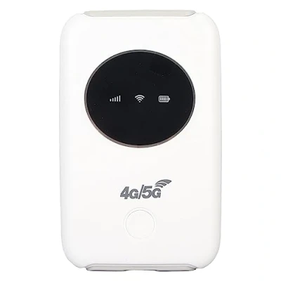 Imagen de Punto de Acceso Móvil WiFi Portátil, Dispositivo Desbloqueado con Batería 3200 MAh Portátil Viaje, Admite 10 Conexiones Dispositivos