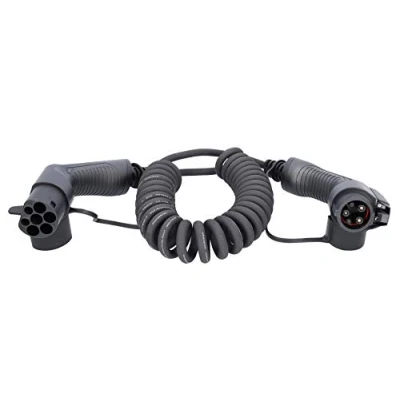 Imagen de KS Tools 117.7170 Cable de carga efuturo, forma recta, enchufe tipo 2 a 2, trifásico, hasta 11 kW, 16 A, 400 V, Modo 3, 5 metros