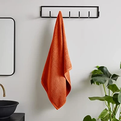 Imagen de Catherine Lansfield Toalla de baño algodón Secado rápido, Color Naranja