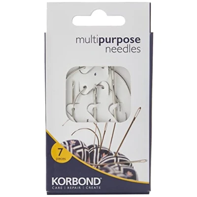 Imagen de Korbond Multi Purpose Needles 7pcs K110230 Agujas Multiusos 7 piezas K110230, Acero al Carbono, Silver, Multiple