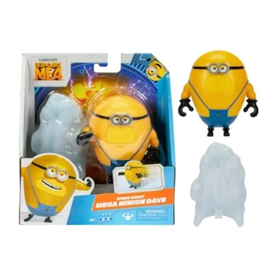 Imagen de Despicable ME 4, Figura de Minion Dave, Figurita Acción Que Incluye un Accesorio Único del Mi Villano Favorito, Tamaño 10 cm, Edad 3 años, Famosa (MN404010)