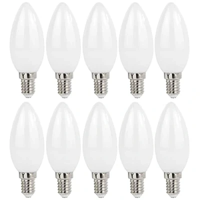 Imagen de NCC Licht Lote de 10 bombillas LED C35 1 W E14 mate 110 lm 840 blanco neutro 4000 K