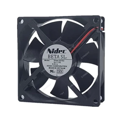 Imagen de CYRMZAY Ventilador Compatible para Nidec D08A 24TS2 24V 0.23A 8025 8CM 2 Wire cooling