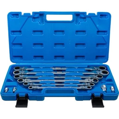 Imagen de BGS 1541 Juego de llaves articuladas dobles con carraca 8 19 mm 10 piezas