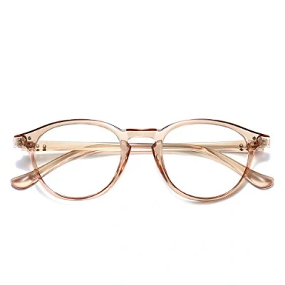 Imagen de Dollger Gafas con Filtro de Luz Azul Bloqueo para Ordenador Anti la Fatiga Ocular Retro Redondo Marco Hombre Mujer Transparent Tee