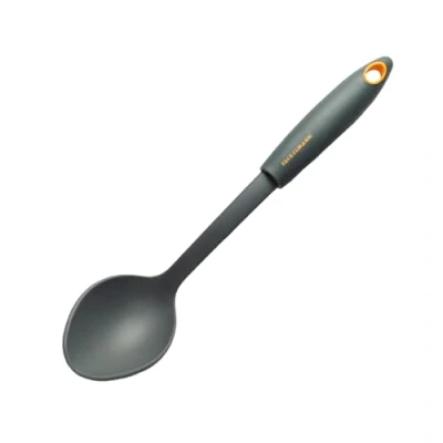 Imagen de Fackelmann Soft Cucharón de Servir, Nylon, Cuchara para Idóneo Ollas y Sartenes con Revestimiento Antiadherente, Apto Lavavajillas, 30 cm, Color Gris, 1 ud.