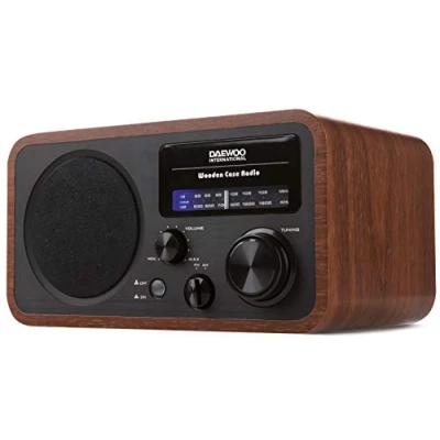 Imagen de Daewoo Radio Analógica de Madera Am/FM Retro Transistor Diseño