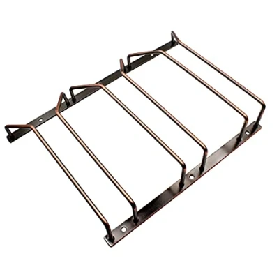 Imagen de Abcsea 1 Pieza Cobre Rojo Soportes para Copa de Vino, Sostenedor Colgar Copas, 22 cm 3 Filas