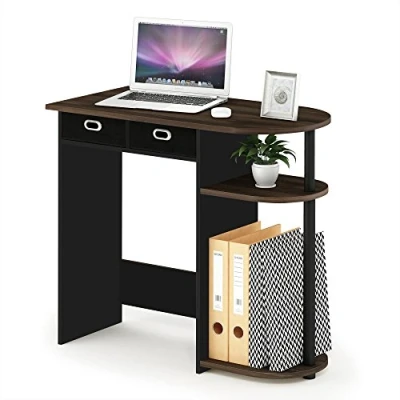 Imagen de Furinno Go Green Escritorio De Computadora, Madera, Columbia Nogal/Negro/marrón Oscuro, 39.62 x 80 72.39 cm