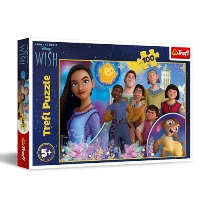 Imagen de Trefl Wish, El Deseo 100 Piezas Puzle de Colores con los Personajes la película Animada, Entretenimiento Creativo, Juego para niños a Partir 5 años, Multicolor (16474)