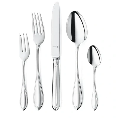 Imagen de WMF Premiere Cubertería, 30 Piezas (6 comensales), cromargan Protect, Color Plateado