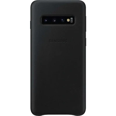 Imagen de Funda De Cuero Samsung Para Galaxy S10 Negro