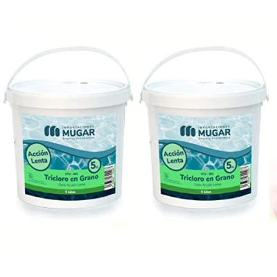 Imagen de Mugar Cloro Lento en Grano Tricloro Granulado de Disolución Lenta Envases 5 kg Paquetes 2 o 4 Unidades 10 20kg (2)