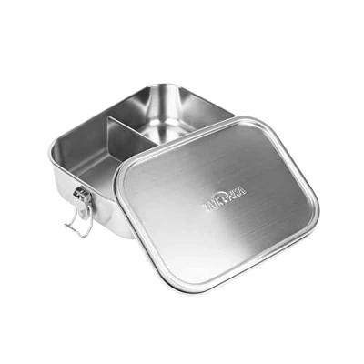 Imagen de Tatonka Fiambrera de acero inoxidable con cierre hermético 800 ml, irrompible, sin sustancias nocivas, apta para lavavajillas, plástico y BPA, 0,8 l