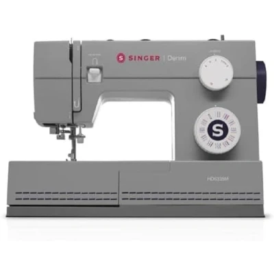 Imagen de Singer “Heavy Duty jeans 6335M Denim Macchina da cucire a 32 punti con potente motore per tessuti spessi, strati multipli e