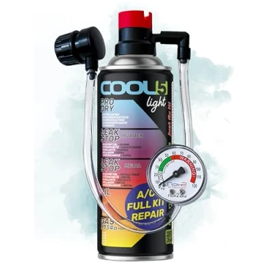Imagen de COOL5 refrigerante r134a coche 5in1 HOBBY con manguera de presión integrada manómetro
