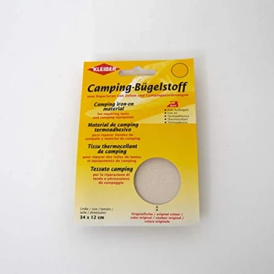 Imagen de Kleiber Parche de reparación para Tienda campaña/toldo, 100% algodón, Color Blanco Roto