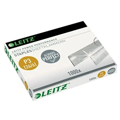 Imagen de Leitz 55720000 Pack grapadora agujas, 1000 grapas Agrafe agraphes (55 mm, 68 7 13 x 6 1 mm)