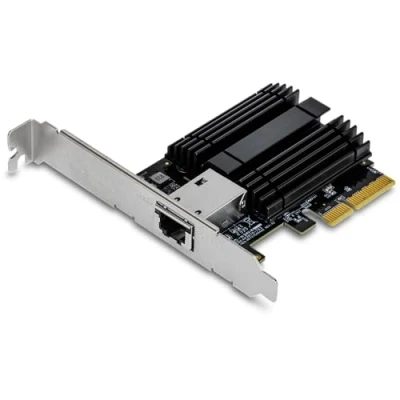 Imagen de TRENDnet TEG 10GECTX Adaptador y Tarjeta de Red Ethernet 10000 Mbit/s Interno Accesorio (Interno, Alámbrico, PCI Express, Ethernet, Mbit/s, Verde, Gris)