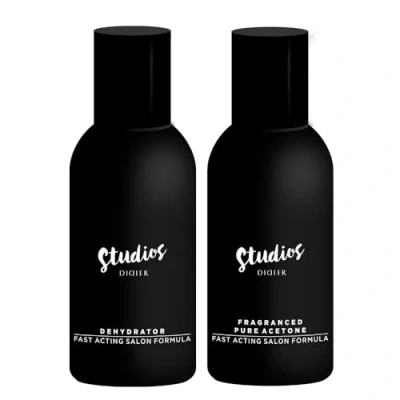 Imagen de Didier Lab Removedor Esmalte Semipermanente con Acetona Pura Aromatizada y Deshidratador para Uñas Desinfectante Absorbente de Humedad Paquete 2x150ml