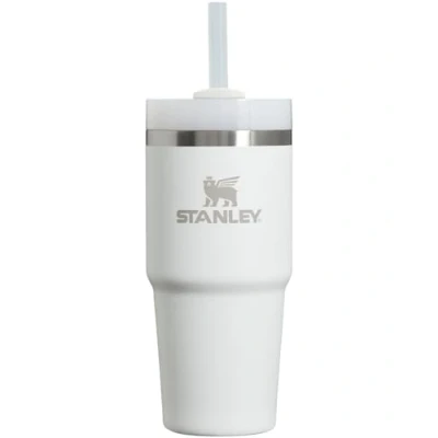 Imagen de STANLEY Quencher H2.0 FlowState Vaso aislado al vacío de acero inoxidable con tapa y popote para agua, té helado o café, batidos más, Frost, 14 onzas