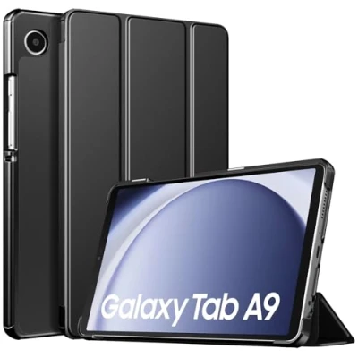 Imagen de TiMOVO Funda para Samsung Galaxy Tab A9 8,7 Pulgadas 2023 Tablet, Delgada Ligera con Base Rígida 8,7&#039;&#039; SM X110/X115/X117, Soporte Triángulo Ajustable, Negro
