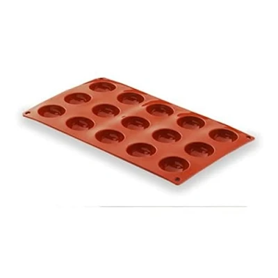 Imagen de Lacor 66801 Molde Semiesferico 15 Cavidades Silicona Rojo