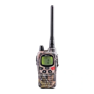 Imagen de Midland Radio Walkie Talkie G9 Pro Transceptor de Doble Banda 40 Canales PMR446 y 69 LPD 1 Transceptor, 4 Baterías Recargables AA 1.2V/1800 mAh Ni MH, Cargador Clip para Cinturón